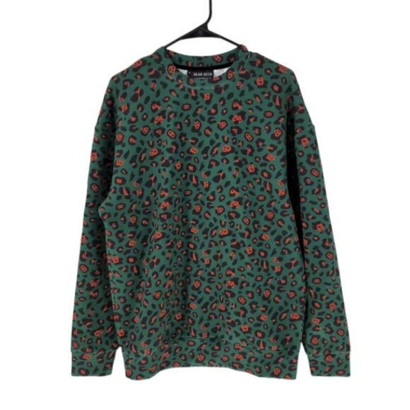 Dear Deer Men's Green Leo Long Sleeve Sweatshirt - S - Picture 2 of 7